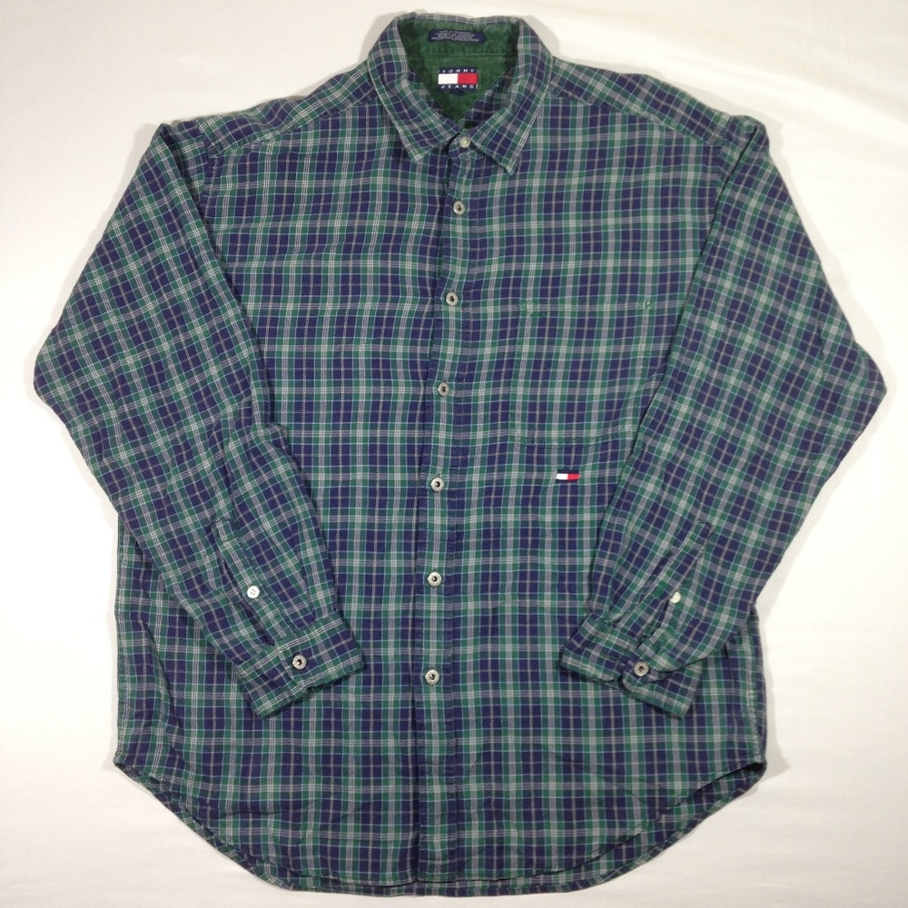 Vintage Tommy Hilfiger Jeans Plaid Long Sleeve